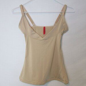 Spanx Camisole Slimplicity Open-Bust Boost Nude Beige Shapewear Womens Medium